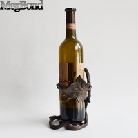 Porte-vin en fonte décoratif style campagnard créatif avec motif de raisin, capacité 5L, pour décoration de table