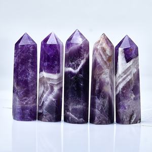 Cristal de Apatita Azul Amatista Pulido de Estilo Bohemio al por Mayor para Decoración del Hogar Única y Regalos Festivos - Product Image 1