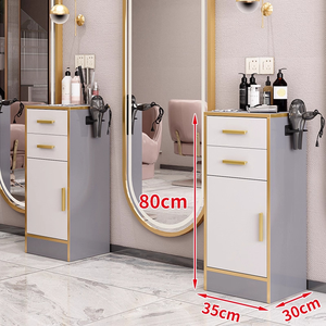 Carrito de Salón de Belleza de Diseño Nuevo y Lujoso, Muebles de Barbería, Elegante Almacenamiento de Herramientas, Gabinete de Peluquería para Salón - Product Image 6