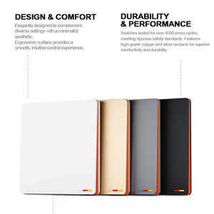 Anh bảng lớn siêu mỏng 13A tiêu chuẩn người Anh chuyển đổi ánh sáng điện 1/2/3/4 gang Rocker tường chuyển đổi và ổ cắm - Product Image 5