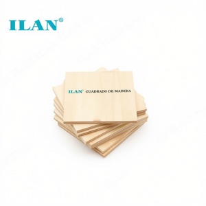 Tavola Quadrata in Legno ILAN 8Cm Spessore 2.5Mm Materiale per Artigianato - Product Image 2