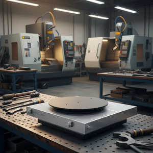 โต๊ะหมุนเฟอร์วี 300 มม. สำหรับงานโลหะที่มีความแม่นยำสูง เหมาะสำหรับงานกลึง - Product Image 3