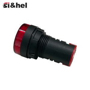 Si&amp;hel Red <strong>LED</strong> Power <strong>Indicator</strong> <strong>Lights</strong> AD16-22DS 12V 24V 220V 380V Buzzer Signal <strong>Light</strong> ND16 22mm 16mm Mounting Hole Plastic - Product Image 4