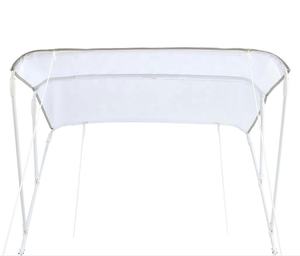 Mooie kwaliteit Bimini-top voor boten, met 3 boogconstructie, wit geschilderd aluminium frame. - Product Image 4