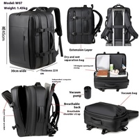 Sac à dos pour ordinateur portable Oxford personnalisé, géométrique, antivol, avec port USB, étanche, pour l'extérieur, avec compression intégrée pour le voyage