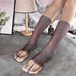 Calcetines 3D con Estampado de Patas de Animales, Calcetines Holgados con Diseño de Gato y Perro, Grosor Medio, Fibra de Poliéster, Calcetines Divertidos Estilo Mascota - Product Image 3