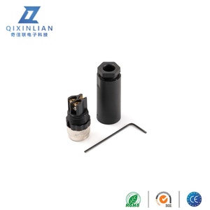 Không thấm nước IP67/IP68 M8 nam 3-Core hàng không cắm cảm biến với solderless Tính năng đồng trục RF kết nối ren kết nối - Product Image 4