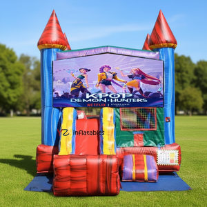 Château <span class=keywords><strong>Gonflable</strong></span> Commercial K-pop Demon en PVC, Facile à Installer, Idéal pour la Location (5-10 Personnes) - Vente Flash - Product Image 5