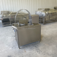 Fabrieksdirecte verkoop Elektrische Kokosnoot Halve & Schil Snijmachine met Motor Hoge Efficiëntie 304 RVS