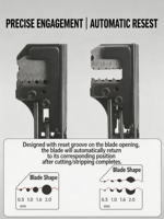 Pince à dénuder les fils automatique polyvalente et multifonctionnelle pour travaux électriques, câblage automobile et bricolage domestique