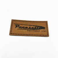24 nouvelle mode patch en cuir personnalisé pour vêtements marque bricolage Logo tissu pour veste manteau