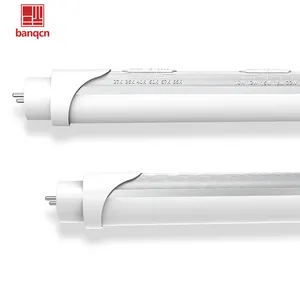 Banqcn T8 lampu tabung LED, aluminium PC lampu ramah lingkungan 10W 12W 15W 18W 22w 4 kaki 2700-6500K