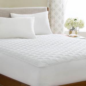 Cotton Bedding Quilted Fitted Mattress Pad (<strong>double</strong> Bed) - Mattress Cover Stretches up to 16 Inches Deep - Mattress <strong>Topper</strong> - Product Image 1