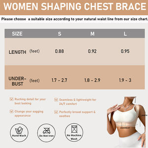 Ensemble de lingerie sculptante pour femmes, correcteur de posture en jersey, invisible, lissage du dos, contrôle du ventre, lifting des fesses, fermeture avant, respirant - Product Image 6