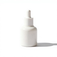 Flacon compte-gouttes en verre blanc 30 ml en promotion, flacon vide pour sérum, flacon cosmétique en verre pour huile essentielle et essence faciale