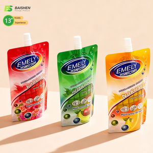 Sacchetto per Alimenti <span class=keywords><strong>in</strong></span> <span class=keywords><strong>PET</strong></span> Senza BPA con Etichetta Privata per Liquidi Alcol Gas Beccuccio Riutilizzabile per Confezionamento di Alimenti per Bambini Succhi Birra - Product Image 2