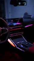 Éclairage d'ambiance LED pour console centrale en cristal pour BMW Série 3 I3 M3 M4 G20 G22 G80 G82