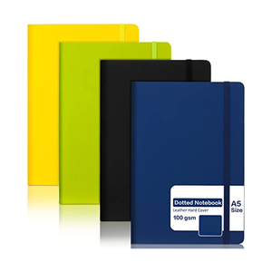 Agenda de voyage personnalisé A5 avec couverture en cuir PU rigide, carnet de notes avec logo, journal de gratitude - Product Image 1