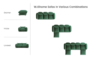 Canapé familial moderne en velours rouge Voxhome pour salon, 1, <span class=keywords><strong>2</strong></span>, 3, 4, 7 places, ensemble de canapés au sol, livraison directe - Product Image 6