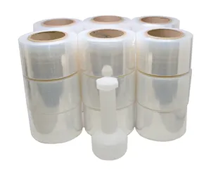 Mesin Pembuat Plastik Film Stretch Wrapping Roll Adhesive Tape Shrink Wrap Film Virgin Roll 10 Cm