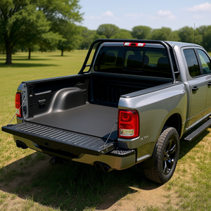 Couverture de benne souple enroulable pour Ram 1500, 5,7 pieds, en PVC et aluminium, compatible avec la hayonnette - Product Image 2