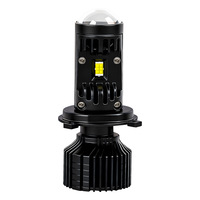 Phares LED Nouveaux Y10 Max H4/H7 avec lentille œil de poisson, phare LED 12V universel pour voiture, moto, lampe avant modifiée