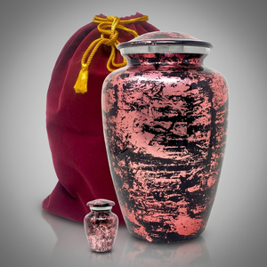 SOULURNS โกศบรรจุอัฐิแบบแฮนด์เมดสไตล์อเมริกัน สีโรสโกลด์ประกายระยิบระยับ สำหรับบรรจุอัฐิของมนุษย์ เหมาะสำหรับผู้ใหญ่ ML-RG - Product Image 3