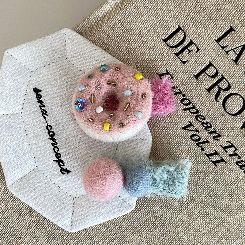 Pink Hair Clips 2pcs