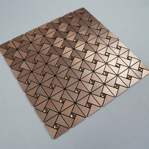 Impermeável 3D alumínio mosaico parede telha decoração adesivos auto-adesivo para exterior Villa paredes estilo asiático Design - Product Image 6