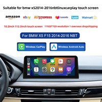Écran tactile CarPlay sans fil pour système BMW X5/X6 NBT 2014-2016 F15 F16, écran de navigation radio Linux pour tableau de bord