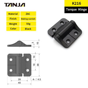 Tanja K216 n'importe quelle charnière de couple en alliage de Zinc d'arrêt pour <span class=keywords><strong>la</strong></span> fenêtre de porte d'équipement d'automatisation d'armoire de réseau - Product Image 2