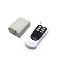 Module de relais universel à 6 canaux DC 12V 24V, télécommande sans fil, interrupteur de porte de garage en plastique, 433 MHz, émetteur RF à 6 boutons, 200 m