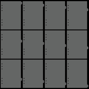 A5 A6 Đục 12 Tấm Hàng Tháng Nhựa Matte Tab Chất Kết Dính Kế Hoạch Chia - Product Image 4