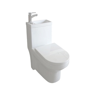 Bồn cầu và chậu rửa mặt gốm sứ cao cấp, thời trang, giá rẻ, kết hợp phòng tắm và chậu rửa mặt, bồn cầu có chậu rửa trên trên cùng - Product Image 2