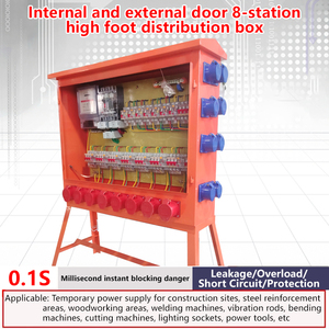 Cajas secundarias y terciarias in situ de 220V y 380V, caja de distribución temporal a prueba de lluvia para exteriores, caja de distribución de energía trifásica - Product Image 5