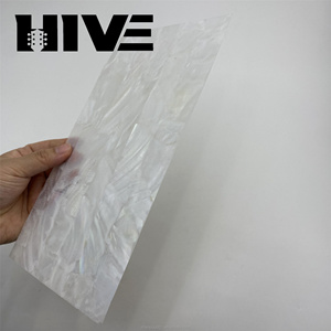 HIVE Wholesale Exquisite Pure Natural Paua Mother Pearl Abalone <strong>Shell</strong> Sheet Decorative White <strong>Shell</strong> Paper for Guitar Decoration - Product Image 6