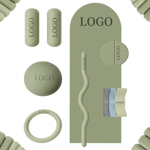 YWTB Personnalisation du Logo d'Usine Barre d'Haltères Poutre Haltère en Silicone Anneau de Puissance Tapis de Yoga Ensemble de Fitness pour Salle de Sport à Domicile Accessoires de Yoga Pilates - Product Image 1