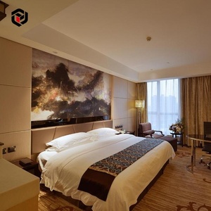 Cabecera Clásica de Metal Tallado, Muebles de Hotel de Lujo Personalizables para <span class=keywords><strong>Ritz</strong></span> Carlton - Product Image 1