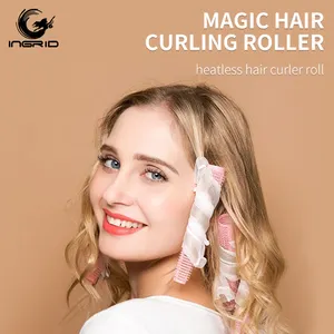 Hot sale heatless magic hair roller diy hairdressing tools no heat hair curling rolls