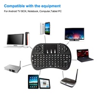 Télécommandes TV avec pavé tactile I8, apprentissage IR, mini clavier sans fil 2.4G, souris aérienne, télécommande I8 pour boîtier TV intelligent