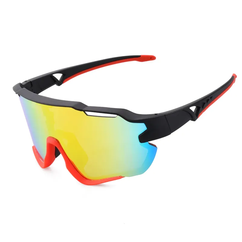 Venta caliente deporte al aire libre bicicleta gafas de sol polarizadas a prueba de viento ciclismo gafas de gran tamaño béisbol correr gafas de sol