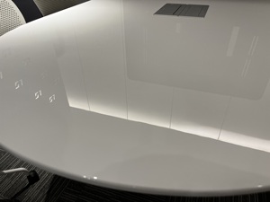 Mobilier de bureau multimédia de luxe personnalisé poste de travail en forme de U bureau de négociation bureau de réunion officiel <span class=keywords><strong>Table</strong></span> de salle de conférence - Product Image 4