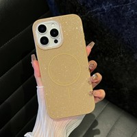 Bule chic avec couleur violette Bling Glitter housse de téléphone étui de téléphone portable magnétique pour iPhone 17 16 Pro Max 15 Plus 14 13 12 11