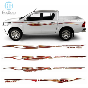 Cool Pvc Pick up Calcomanías Personalizadas Toyota Land Cruiser Lc79 2021 Vinilo Car Side Sticker Car Stickers - Product Image 2