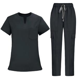 Nuevo estilo hospitales colores OEM impreso enfermera quirúrgica traje Scrub uniforme Unisex conjuntos sueltos transpirables para salones de belleza - Product Image 2