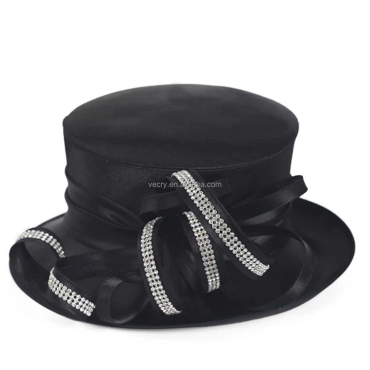black dress hats Dark Romantic Wide Brim Black Hat main image 0