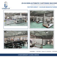 Machine d'emballage verticale ZH-50 à haute efficacité, semi-automatique, pour l'emballage de boîtes en carton dans l'industrie chimique
