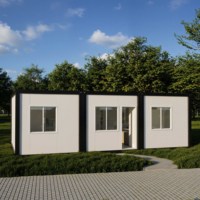 Maison conteneur pliable avec salle de bain et cuisine - Imperméable et ignifuge