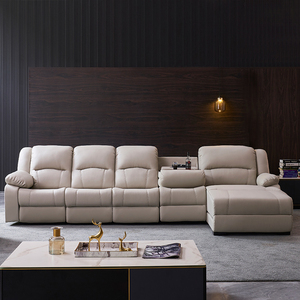 Modern Luxury Power Reclining Synthetic Leather Set Corner Sectional Frame for Living Room L-shaped Recliner 6802-19 Living Room - Product Image 4