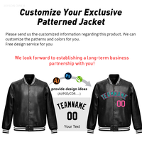 Veste universitaire en cuir pleine fleur OEM de haute qualité, taille plus, personnalisable avec logo brodé extra large